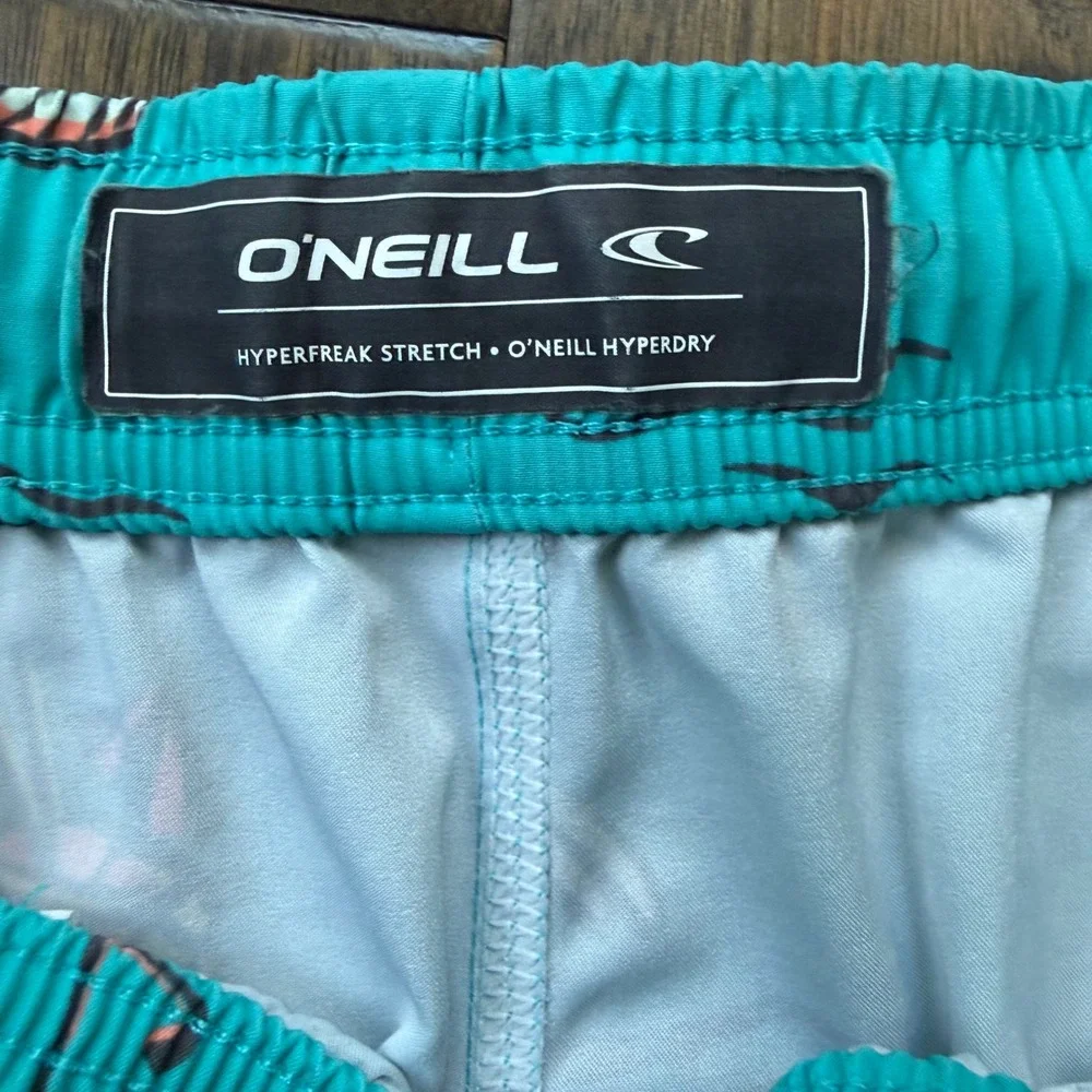 O'Neill Board Shorts Kids XL Teal Hyperfreak Flamingo Pineapple SP4206018